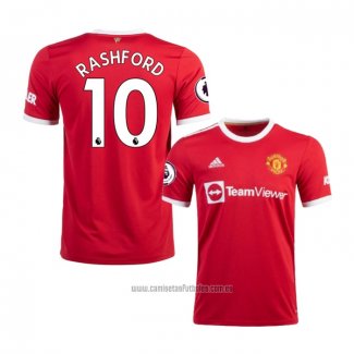 Camiseta del Manchester United Jugador Rashford 1ª Equipacion 2021-2022