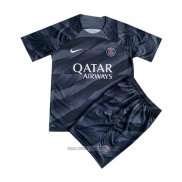 Camiseta del Paris Saint-Germain Portero Nino 2023-2024 Negro