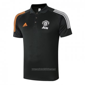 Camiseta Polo del Manchester United 2020-2021 Gris