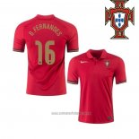 Camiseta del Portugal Jugador B.Fernandes 1ª Equipacion 2020-2021
