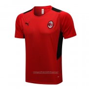 Camiseta de Entrenamiento AC Milan 2021-2022 Rojo