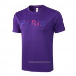 Camiseta de Entrenamiento Paris Saint-Germain Jordan 2021-2022 Purpura