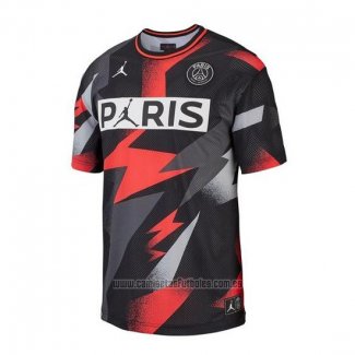 Camiseta de Entrenamiento Paris Saint-Germain Jordan BCFC Mesh 2019-2020 Gris Rojo