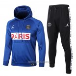 Chandal con Capucha del Paris Saint-Germain Nino 2020-2021 Azul