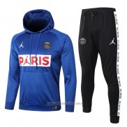 Chandal con Capucha del Paris Saint-Germain Nino 2020-2021 Azul