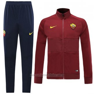 Chandal de Chaqueta del Roma 2019-2020 Rojo