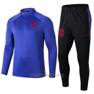 Chandal de Sudadera del Barcelona 2019-2020 Azul Oscuro