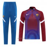 Chandal de Sudadera del Barcelona 2021-2022 Rojo