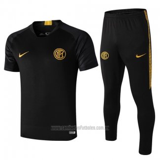 Chandal del Inter Milan Manga Corta 2019-2020 Negro