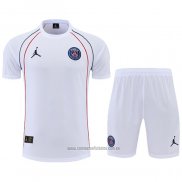 Chandal del Paris Saint-Germain Jordan Manga Corta 2022-2023 Blanco - Pantalon Corto