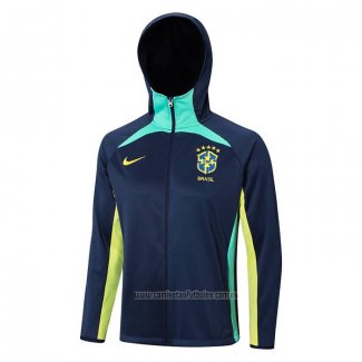 Chaqueta con Capucha del Brasil 2022-2023 Azul