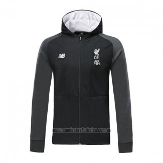 Chaqueta con Capucha del Liverpool 2019-2020 Negro