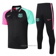 Conjunto Polo Barcelona 2020-2021 Negro