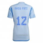 Camiseta del Espana Jugador Ansu Fati 2ª Equipacion 2022