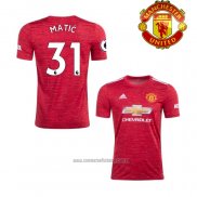 Camiseta del Manchester United Jugador Matic 1ª Equipacion 2020-2021