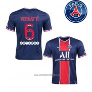 Camiseta del Paris Saint-Germain Jugador Verratti 1ª Equipacion 2020-2021