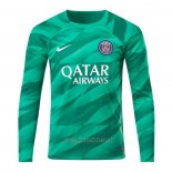 Camiseta del Paris Saint-Germain Portero Manga Larga 2023-2024 Verde