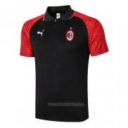 Camiseta Polo del AC Milan 2020-2021 Negro