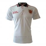 Camiseta Polo del Manchester United 20th Aniversario 2019-2020 Blanco