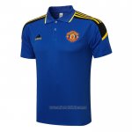 Camiseta Polo del Manchester United 2021-2022 Azul