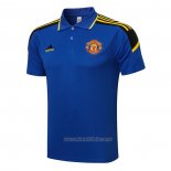 Camiseta Polo del Manchester United 2021-2022 Azul