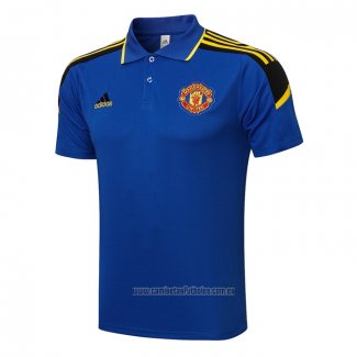 Camiseta Polo del Manchester United 2021-2022 Azul