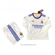 Camiseta del Real Madrid 1ª Equipacion Manga Larga Nino 2021-2022