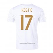 Camiseta del Serbia Jugador Kostic 2ª Equipacion 2022