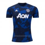 Camiseta de Entrenamiento Manchester United 2019-2020 Azul