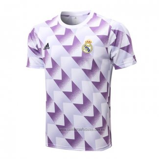 Camiseta de Entrenamiento Real Madrid 2022-2023 Blanco y Purpura