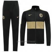 Chandal de Chaqueta del Inter Milan 2019-2020 Negro y Oro