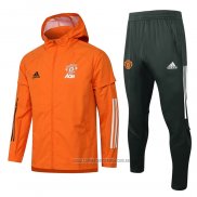 Chandal de Rompevientos del Manchester United 2021 Naranja