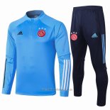 Chandal de Sudadera del Ajax Nino 2020-2021 Azul