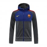 Chaqueta con Capucha del Barcelona 2020-2021 Gris