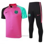 Conjunto Polo Barcelona 2020-2021 Rosa