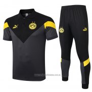 Conjunto Polo Borussia Dortmund 2020-2021 Gris