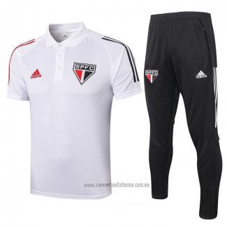 Conjunto Polo Sao Paulo 2020-2021 Blanco