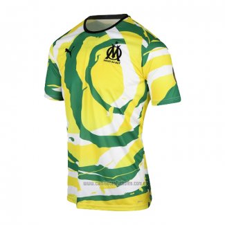 Tailandia Camiseta del Olympique Marsella OM Africa 2021 Blanco Amarillo Verde