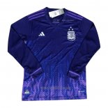 Camiseta del Argentina 3 Estrellas 2ª Equipacion Manga Larga 2022