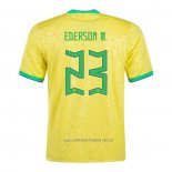 Camiseta del Brasil Jugador Ederson M. 1ª Equipacion 2022