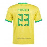 Camiseta del Brasil Jugador Ederson M. 1ª Equipacion 2022