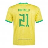 Camiseta del Brasil Jugador Martinelli 1ª Equipacion 2022