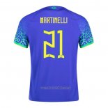 Camiseta del Brasil Jugador Martinelli 2ª Equipacion 2022