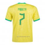 Camiseta del Brasil Jugador Paqueta 1ª Equipacion 2022