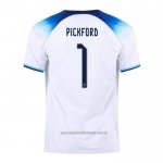 Camiseta del Inglaterra Jugador Pickford 1ª Equipacion 2022