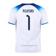 Camiseta del Inglaterra Jugador Pickford 1ª Equipacion 2022