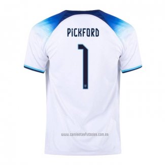Camiseta del Inglaterra Jugador Pickford 1ª Equipacion 2022