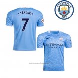 Camiseta del Manchester City Jugador Sterling 1ª Equipacion 2020-2021
