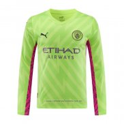 Camiseta del Manchester City Portero Manga Larga 2023-2024 Verde