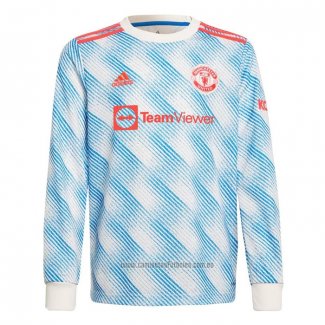 Camiseta del Manchester United 2ª Equipacion Manga Larga 2021-2022